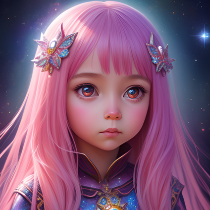 Inner Child Pink AI Art